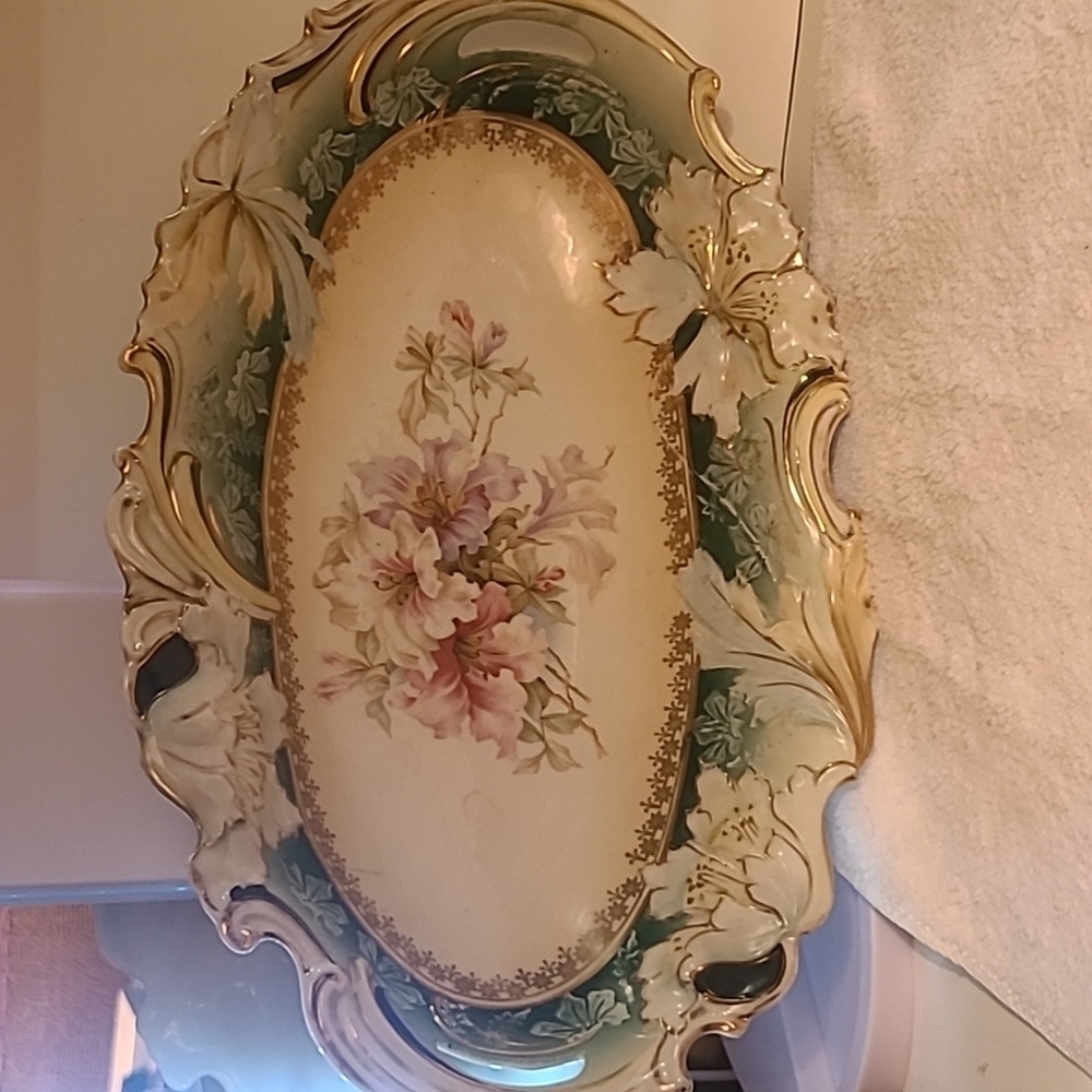 Saxe Altenburg Germany oval serving bowl vintage/antique